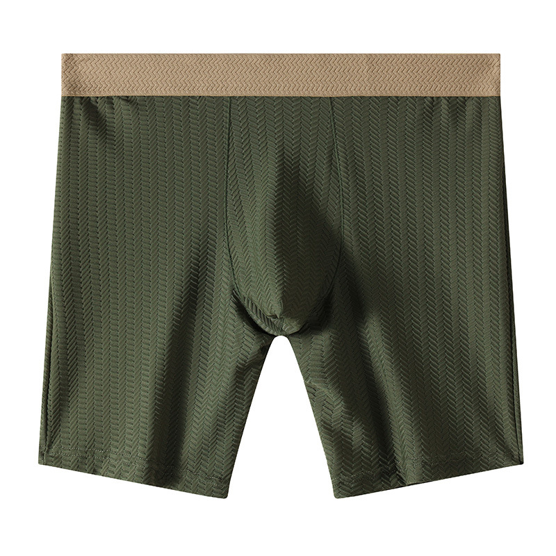 Mens Boxer Shorts Homme Nylon  - Long Leg Trunk Men 리뷰 및 가격