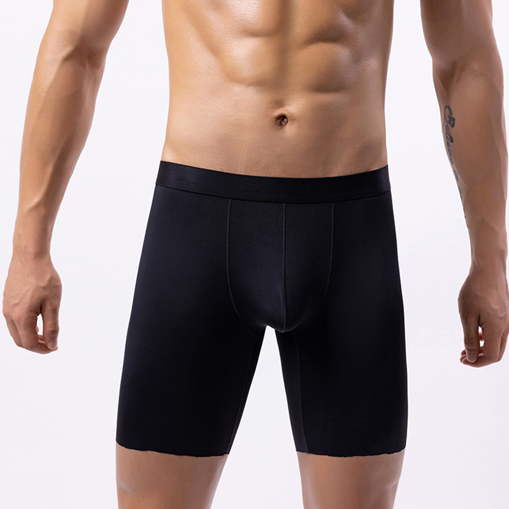 Men Ice Silk Long Leg Shorts B - Long Leg Trunk Men 리뷰 및 가격