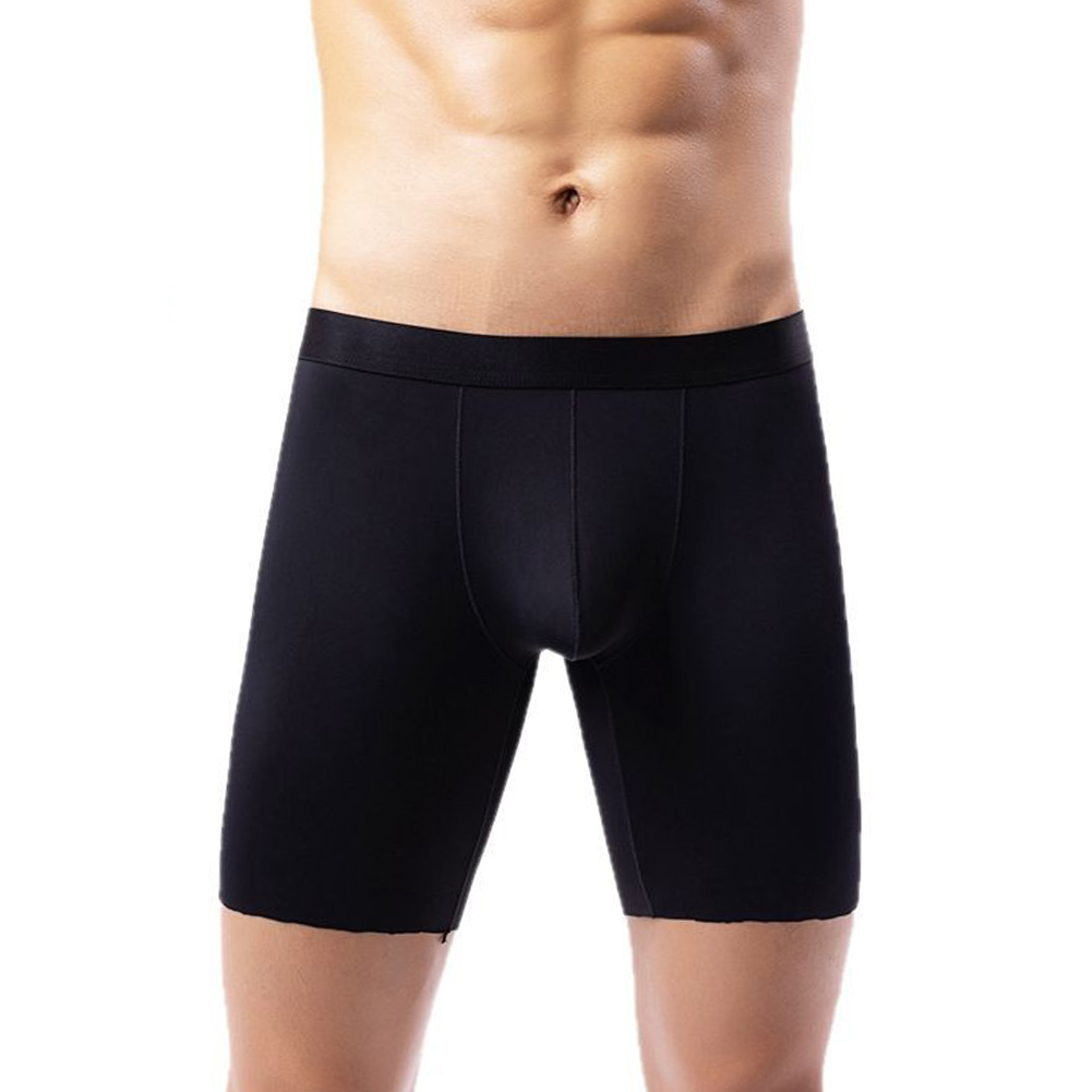 Men Ice Silk Long Leg Shorts B - Long Leg Trunk Men 리뷰 및 가격