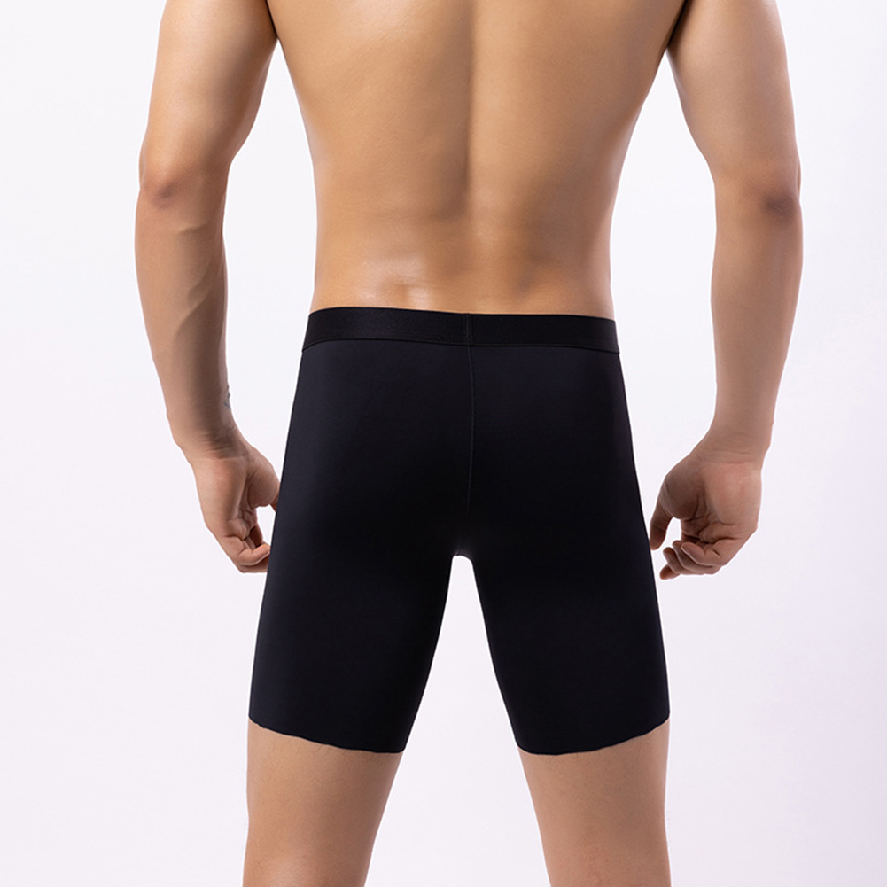 Men Ice Silk Long Leg Shorts B - Long Leg Trunk Men 리뷰 및 가격
