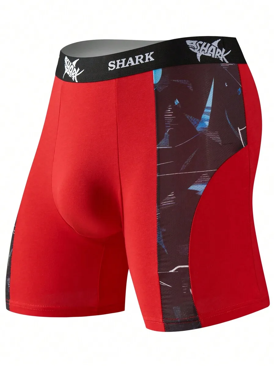 Red Spliced Mesh Boxer Shorts  - Mesh Sport Boxer 리뷰 및 가격