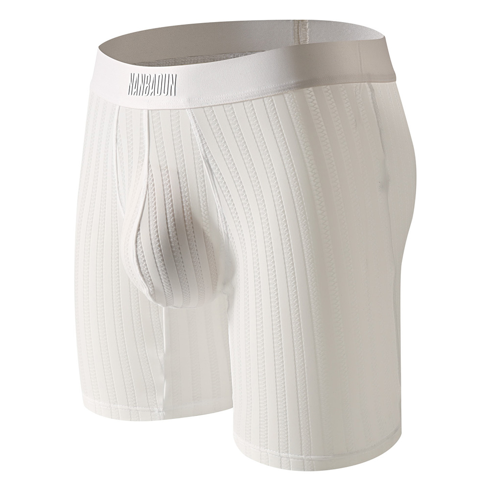 Men Ice Silk Long Leg Shorts B - Long Leg Trunk Men 리뷰 및 가격