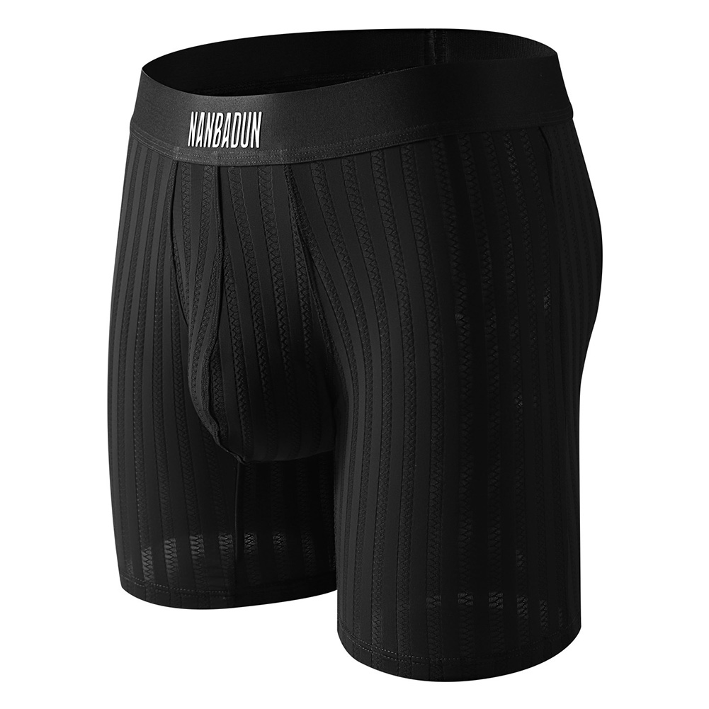 Men Ice Silk Long Leg Shorts B - Long Leg Trunk Men 리뷰 및 가격