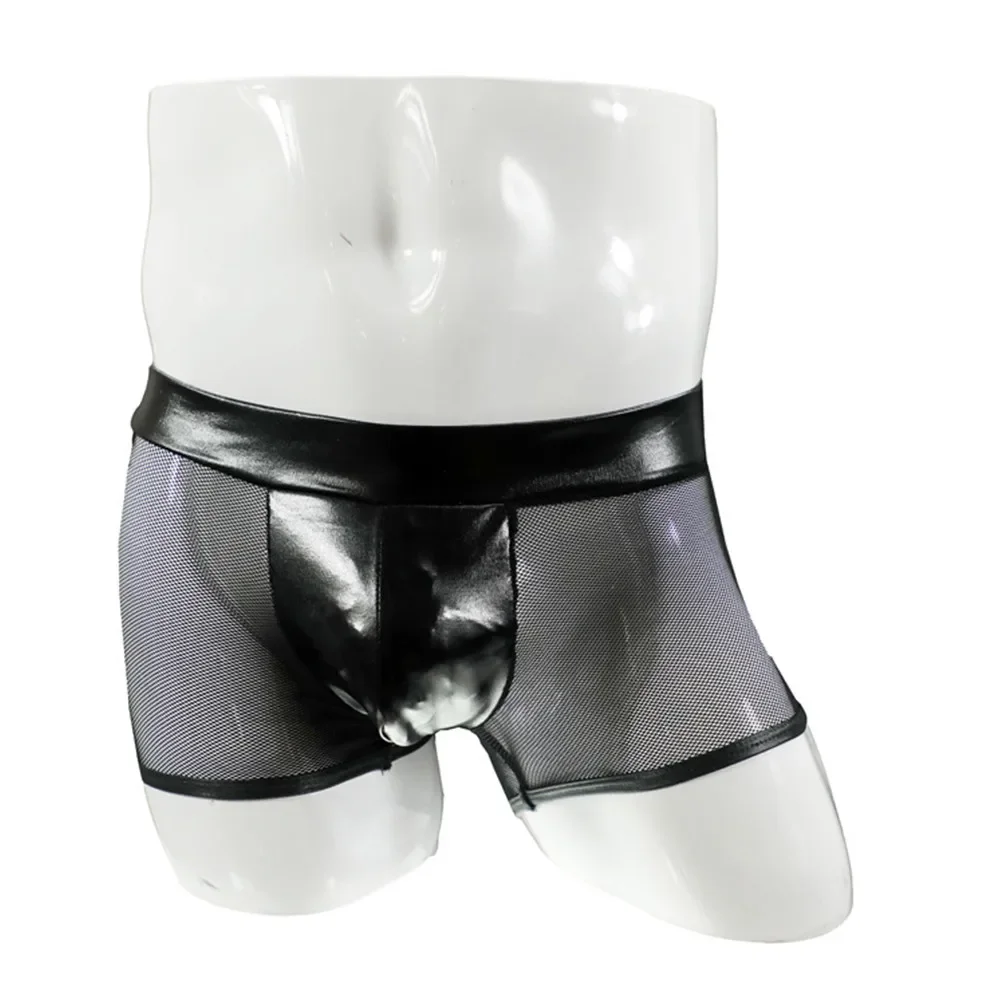 Men Sexy Underwear Faux Leathe - Bamboo Fiber Trunk 리뷰 및 가격