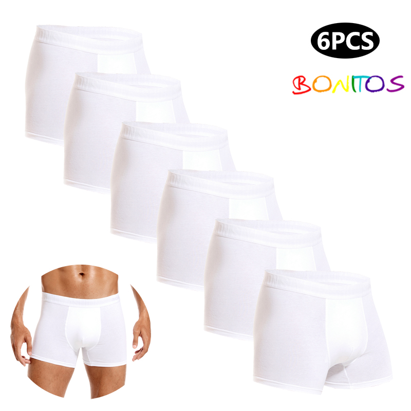 6pcs White Men Panties Cotton  - Multi Pack Underwear 리뷰 및 가격