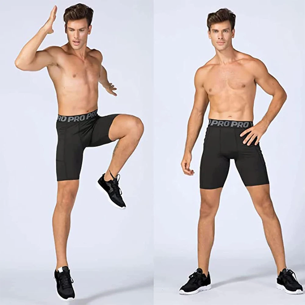 Mens Gym Shorts with Pockets W - Compression Shorts Athletes 리뷰 및 가격