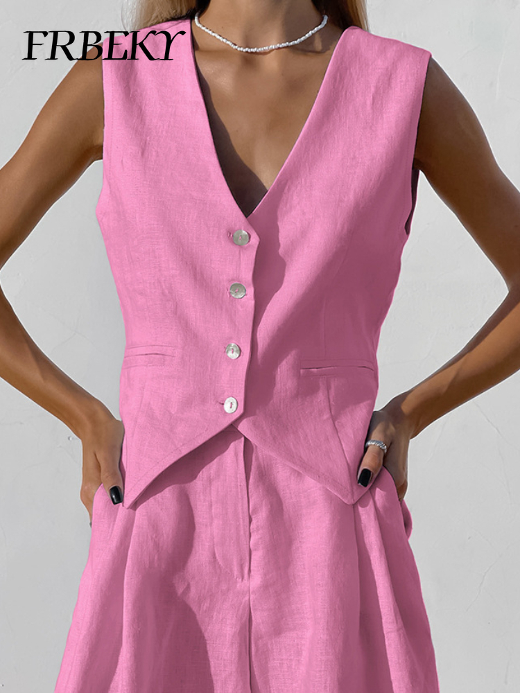 New Cotton Linen Vest Short Se - Sleeveless Undershirt 리뷰 및 가격