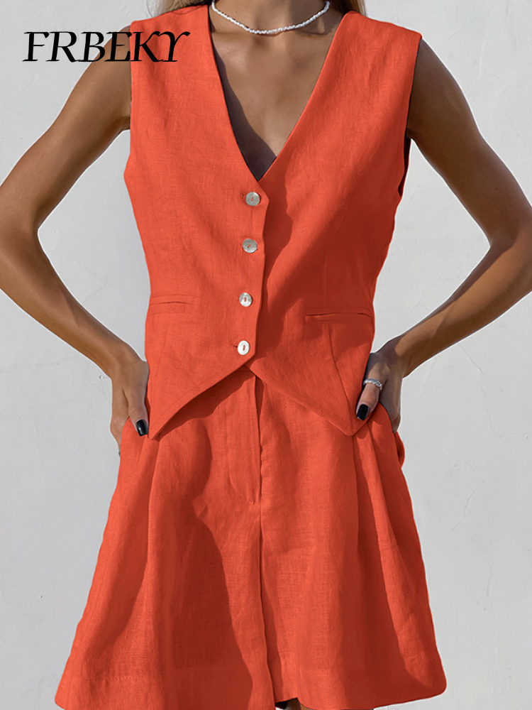 New Cotton Linen Vest Short Se - Sleeveless Undershirt 리뷰 및 가격