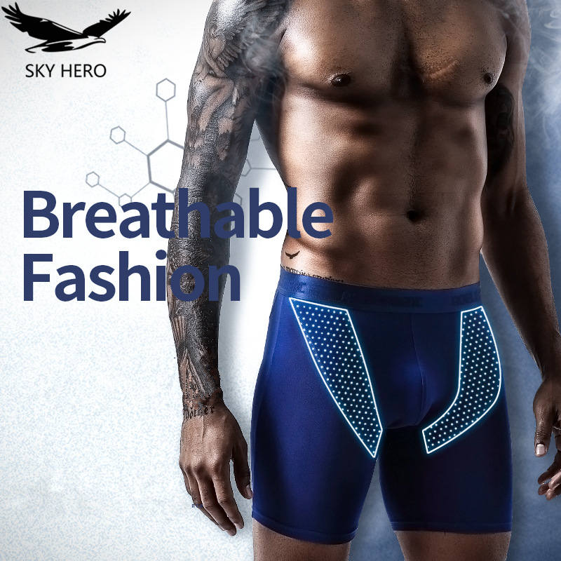 2pcs/Lot underpants leg up lon - Long Leg Trunk Men 리뷰 및 가격