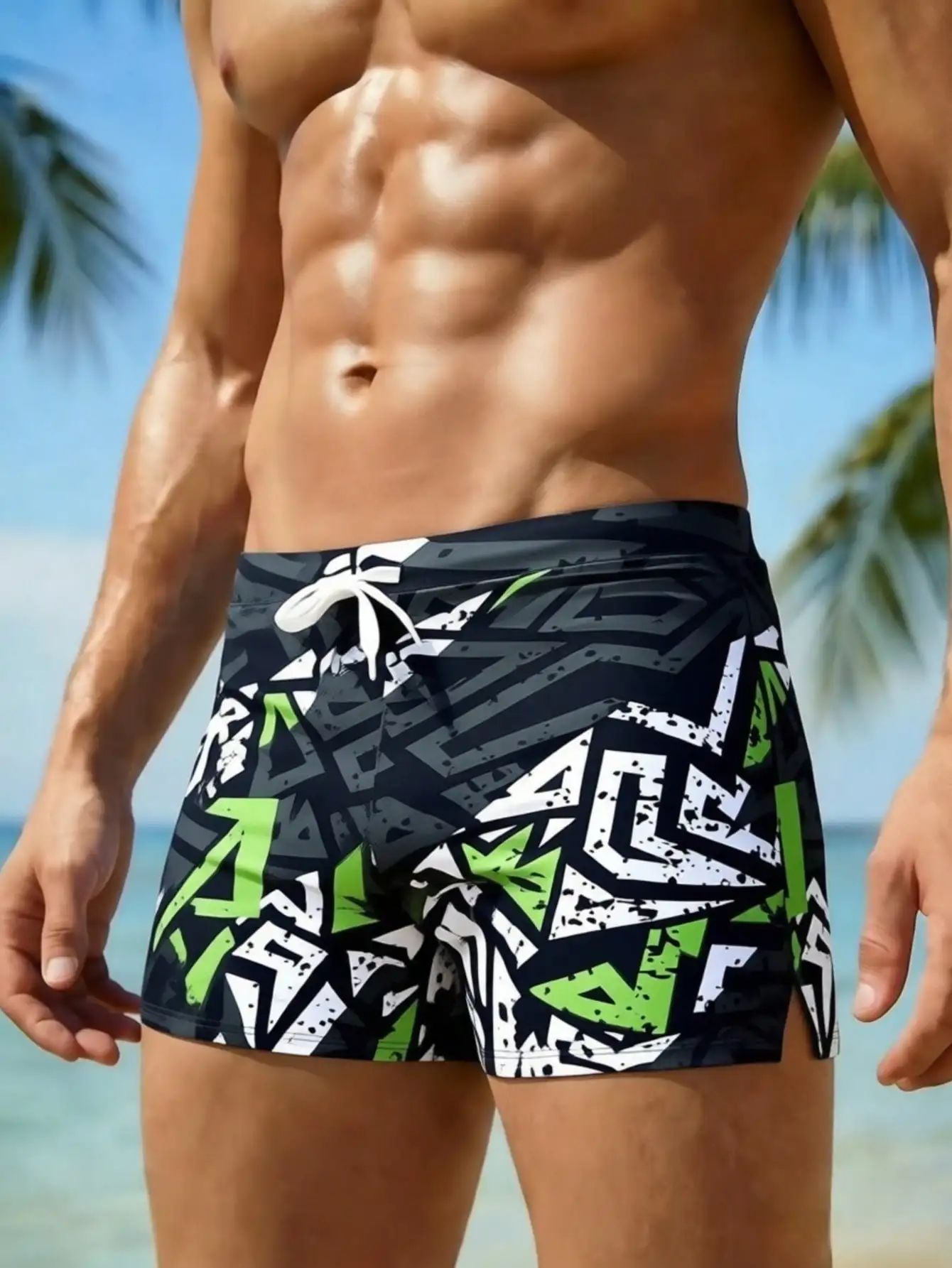 Men's Fashion Printed Pattern  - Bamboo Fiber Trunk 리뷰 및 가격