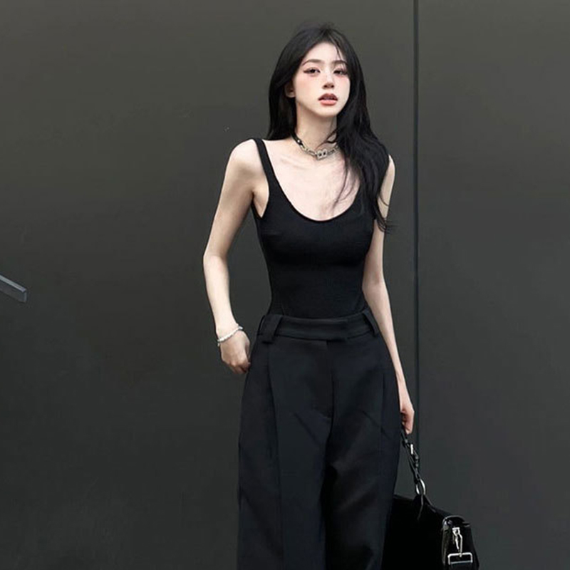 Black Strappy Bodysuit Sexy Ba - Suspender Tank Top 리뷰 및 가격