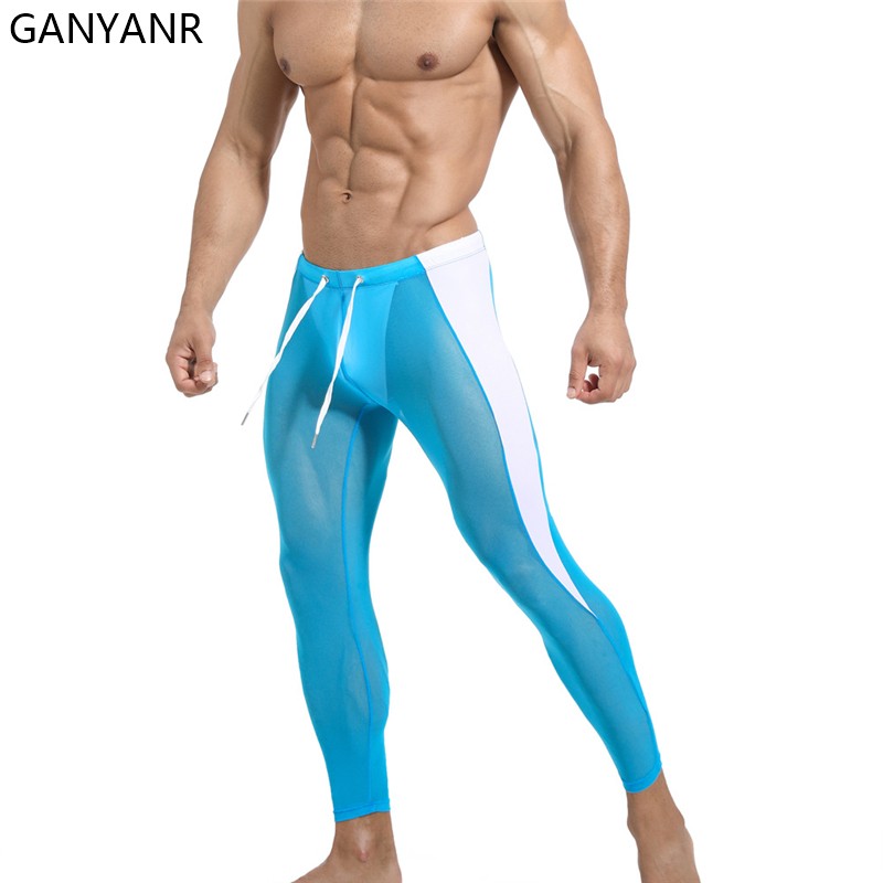 GANYANR Running Tights Men Com - Compression Long Pant 리뷰 및 가격