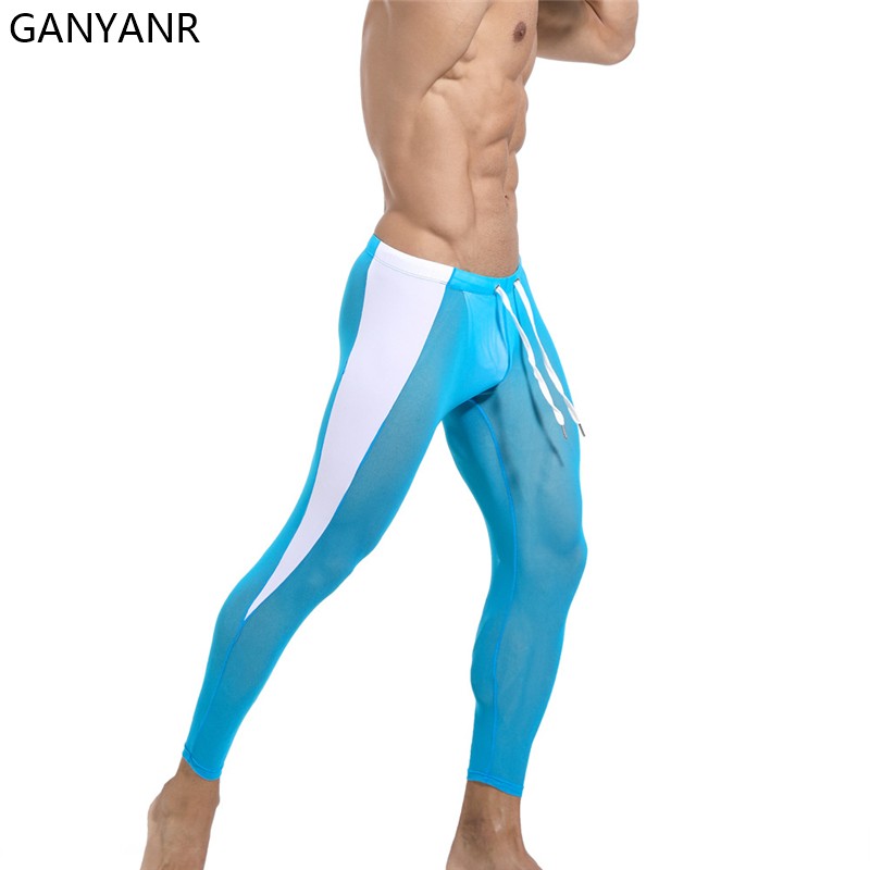 GANYANR Running Tights Men Com - Compression Long Pant 리뷰 및 가격