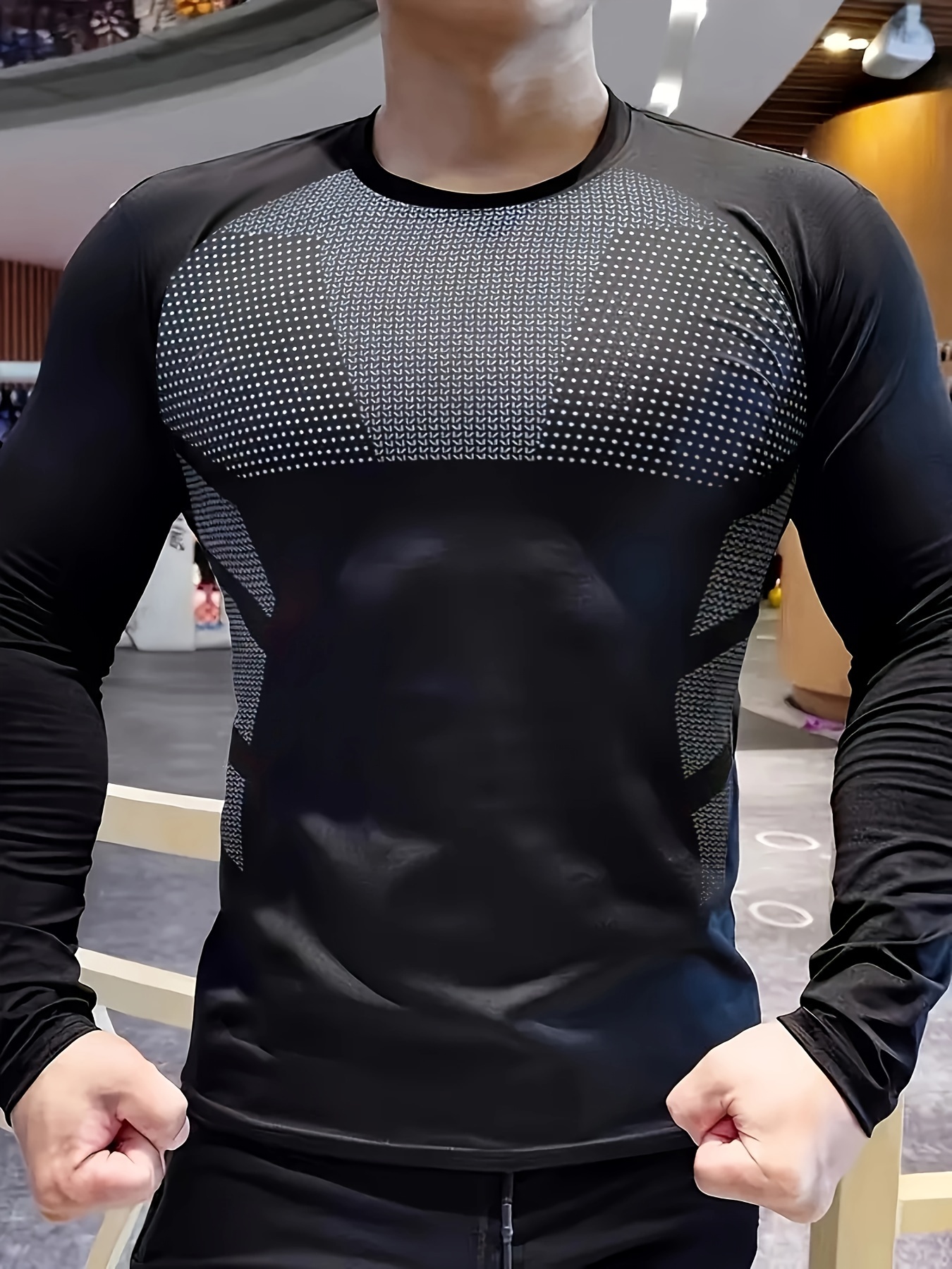 Men's autumn and winter thick  - T Shirt Tight Fit 리뷰 및 가격