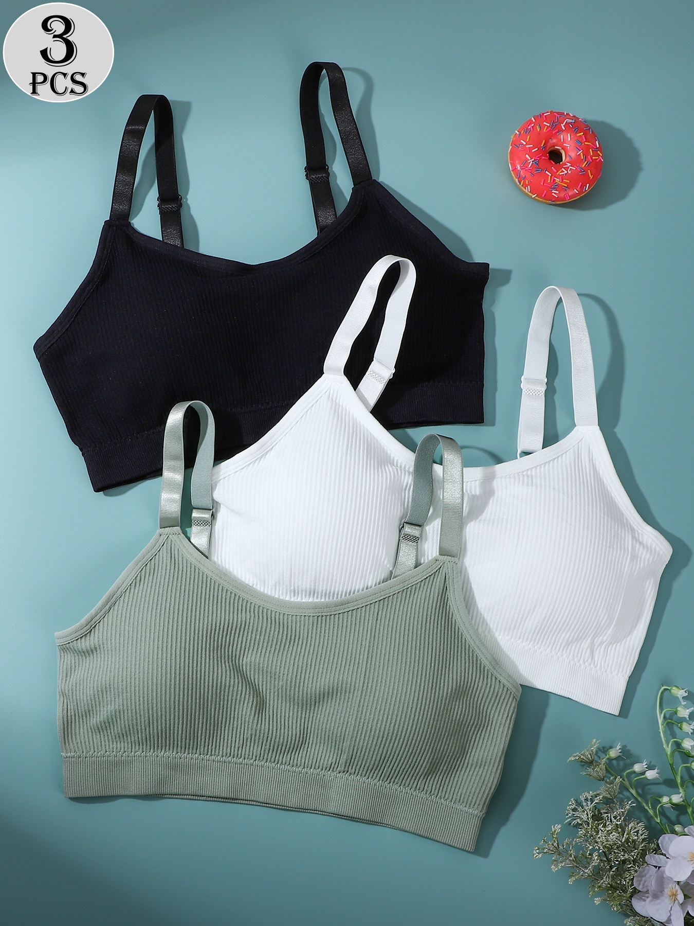 3-Pack - Women's Sports Bra -  - Multi Pack Underwear 리뷰 및 가격