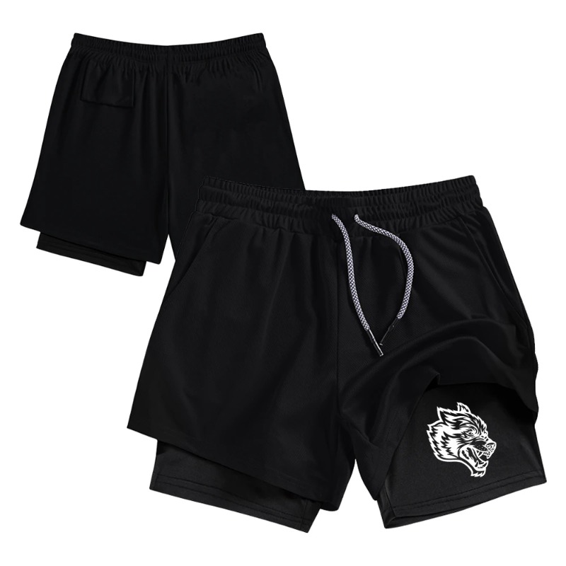 Streetwear Men's Double Layer  - Compression Shorts Athletes 리뷰 및 가격