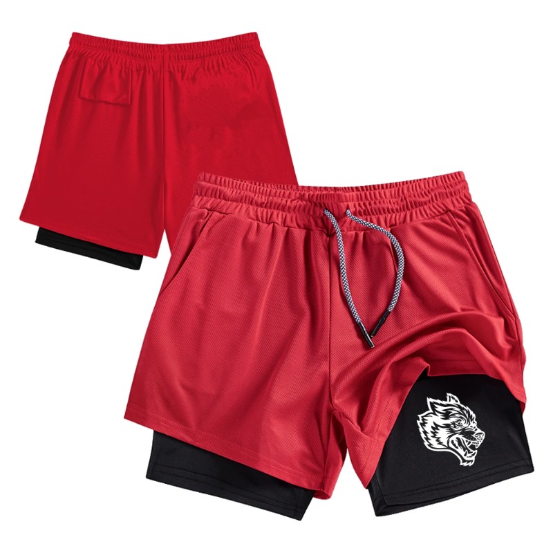 Streetwear Men's Double Layer  - Compression Shorts Athletes 리뷰 및 가격