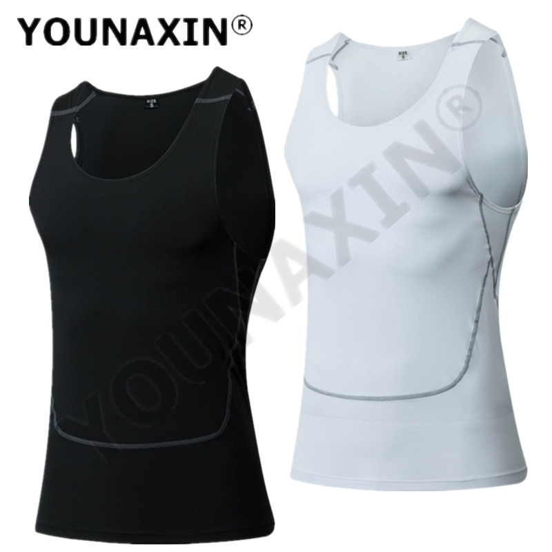 Men Black Sport Skinny Vest Ti - T Shirt Tight Fit 리뷰 및 가격