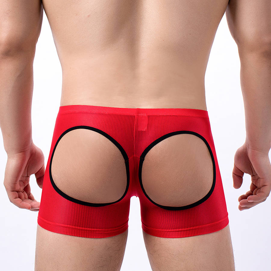 Men's Open Butt Boxer Shorts M - Mesh Sport Boxer 리뷰 및 가격
