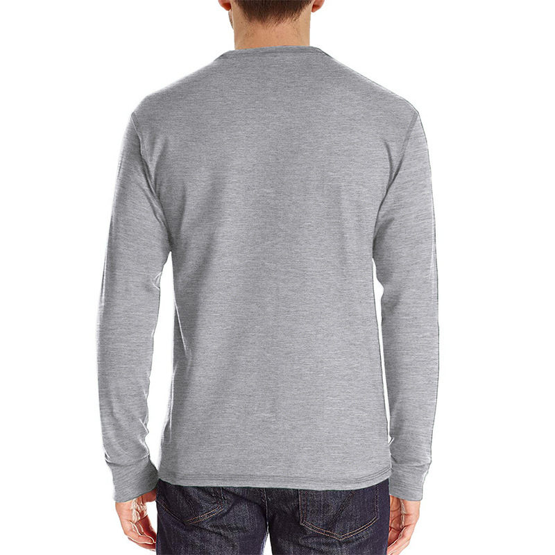 Men's Long Sleeve Henley Style - Undershirt Crew Neck 리뷰 및 가격