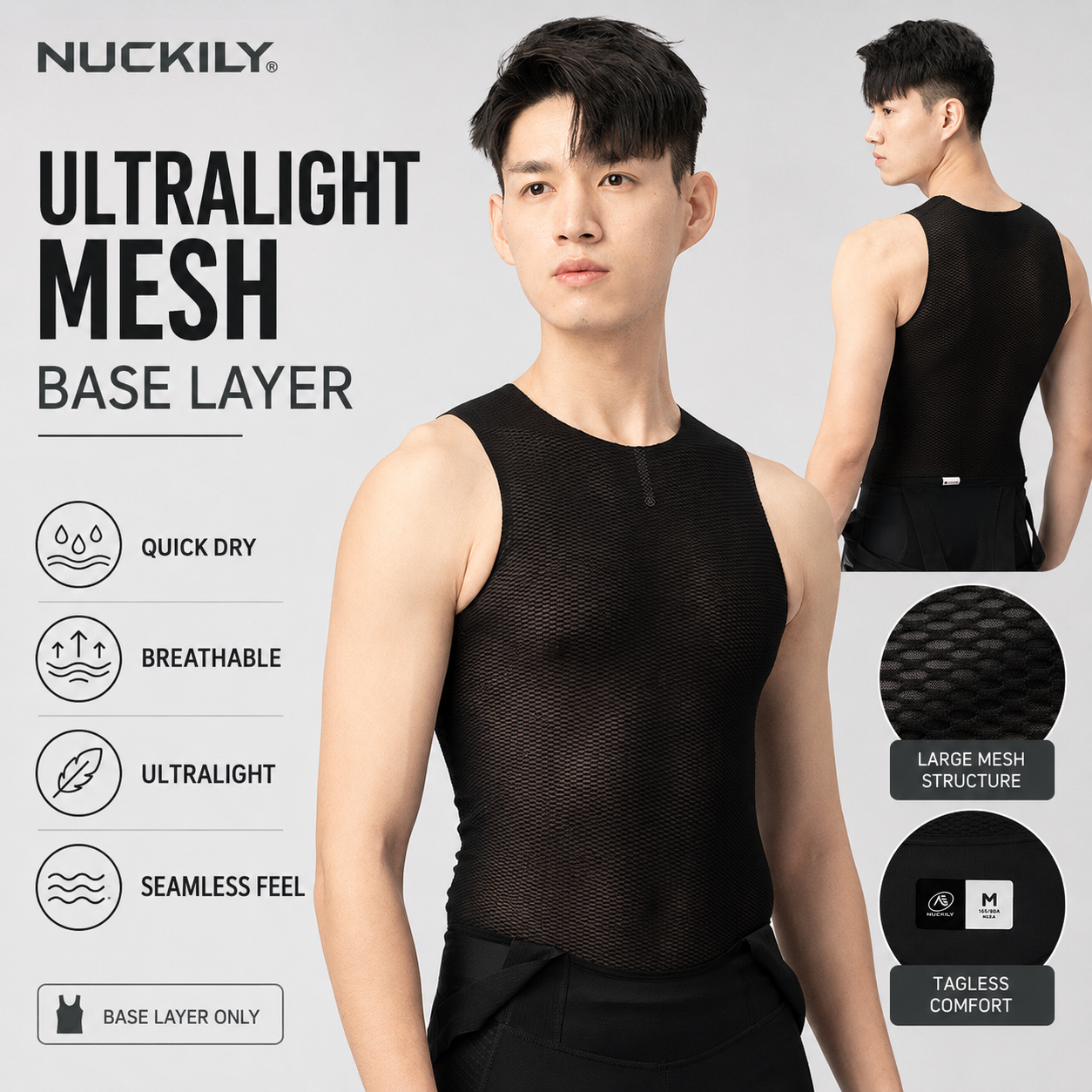 NUCKILY Men Cycling Base Layer - Sleeveless Undershirt 리뷰 및 가격