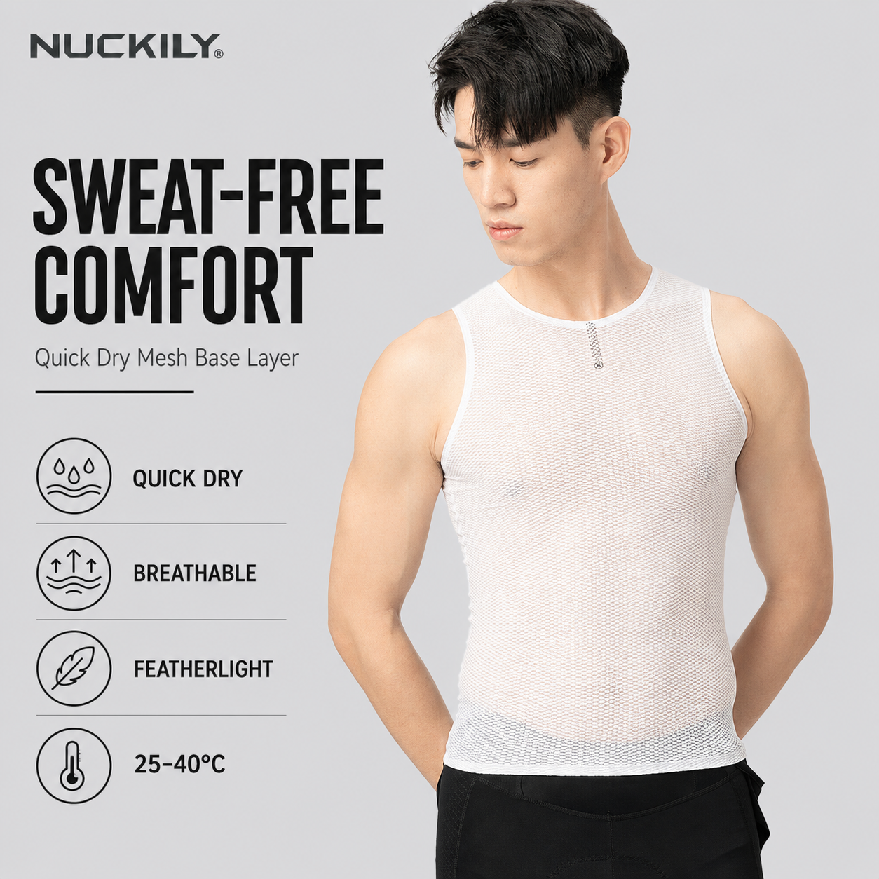 NUCKILY Men Cycling Base Layer - Sleeveless Undershirt 리뷰 및 가격