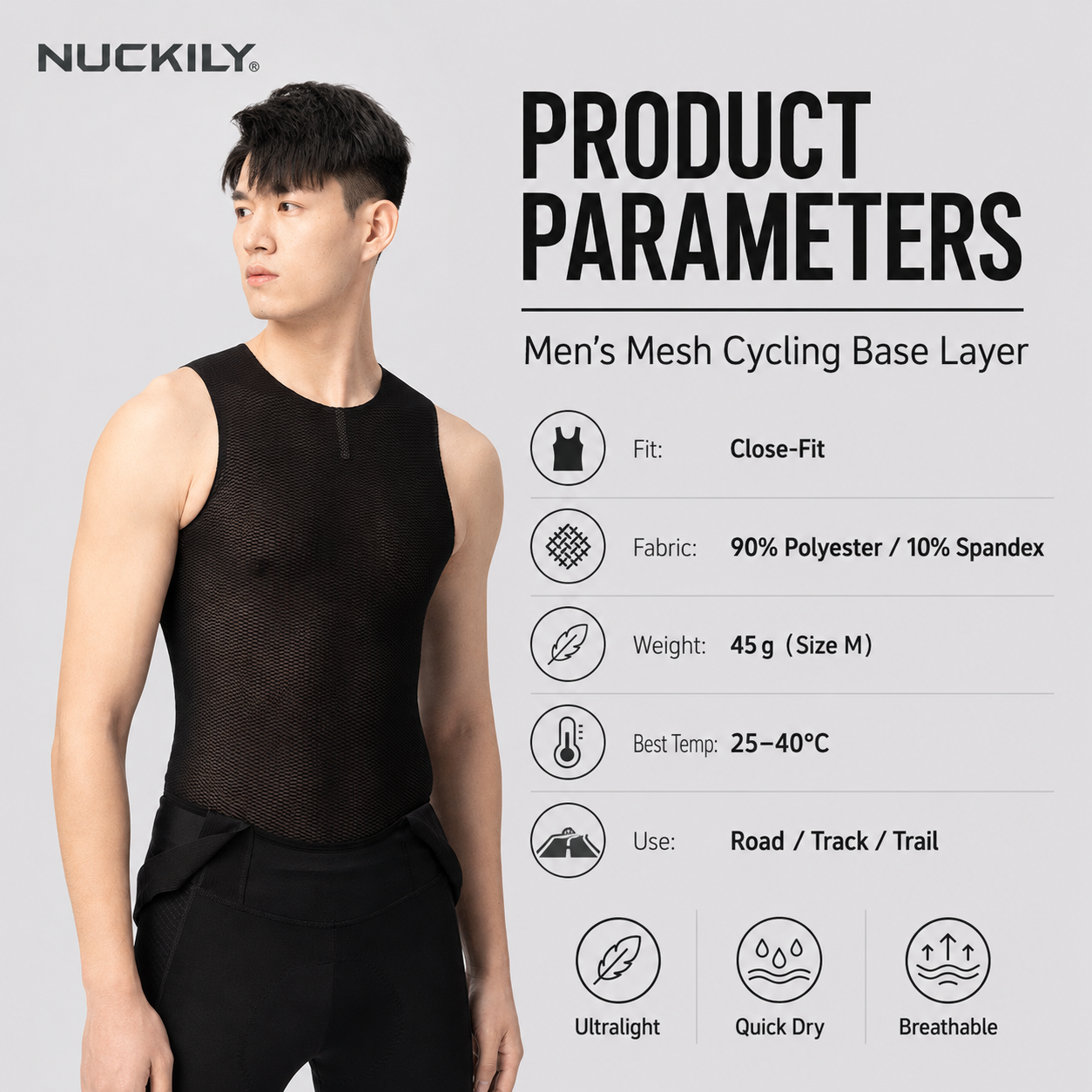 NUCKILY Men Cycling Base Layer - Sleeveless Undershirt 리뷰 및 가격