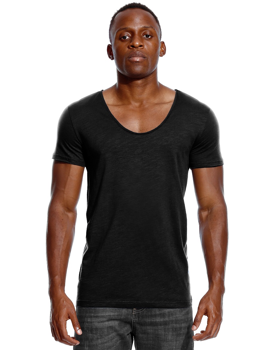 Scoop Neck T Shirt for Men Low - Undershirt Crew Neck 리뷰 및 가격