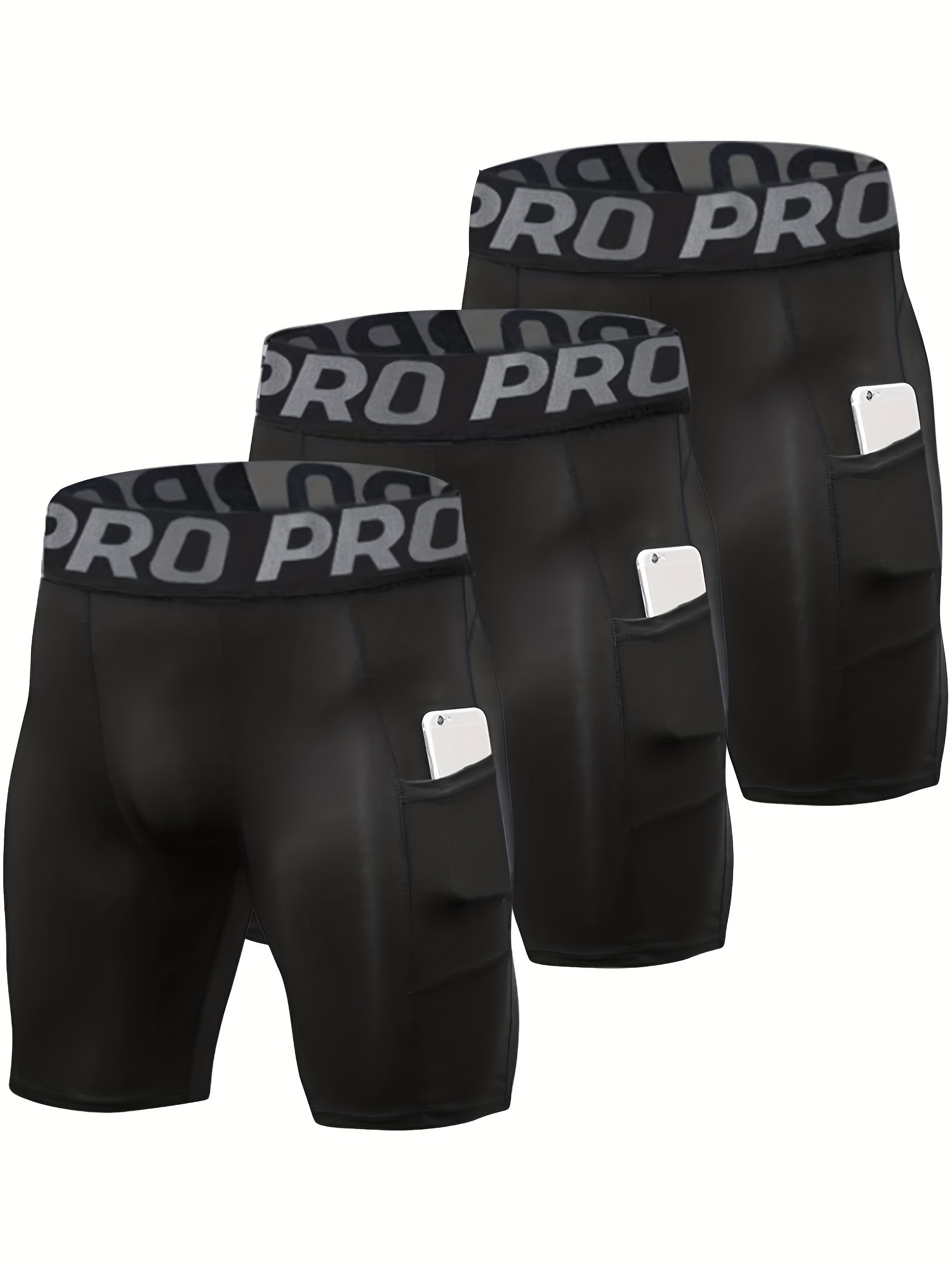 3 Pack Compression Shorts Men  - Compression Shorts Athletes 리뷰 및 가격