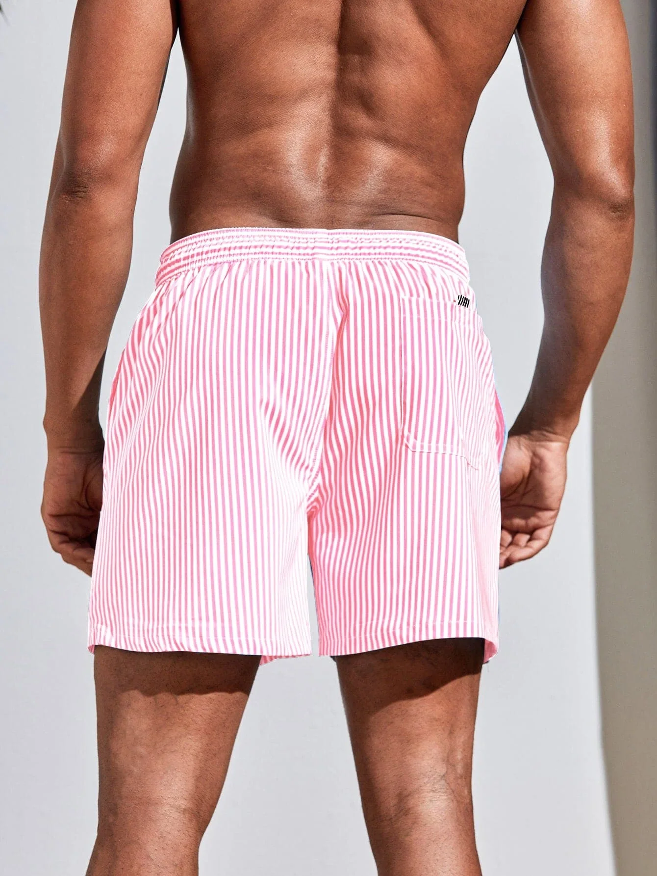 Men Vertical Striped Drawstrin - Bamboo Fiber Trunk 리뷰 및 가격
