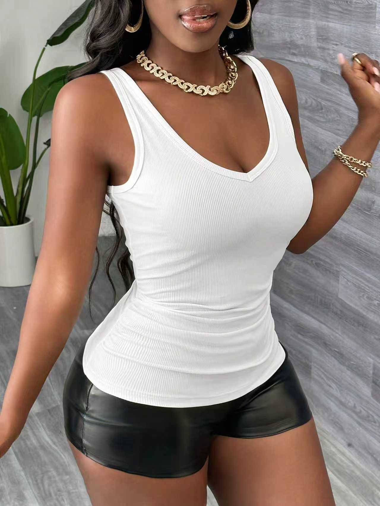 Plus Size 3 Piece V Neck Ribbe - Tank Top Ribbed 리뷰 및 가격