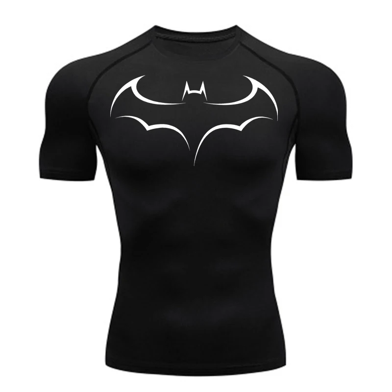 Bat Printed Men's Tight T-Shir - T Shirt Tight Fit 리뷰 및 가격