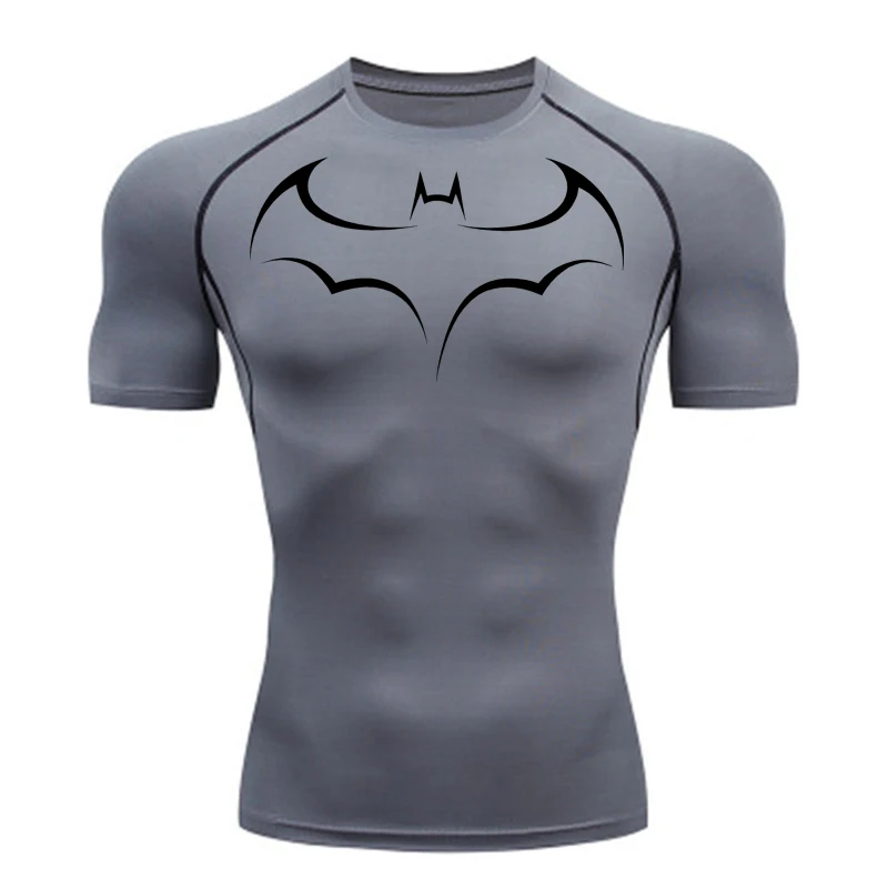 Bat Printed Men's Tight T-Shir - T Shirt Tight Fit 리뷰 및 가격