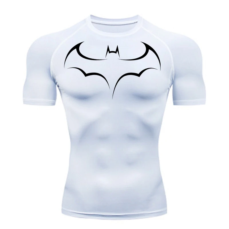 Bat Printed Men's Tight T-Shir - T Shirt Tight Fit 리뷰 및 가격