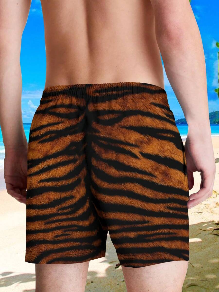 Mens Bold Tiger Stripe Swim Tr - Trunk Breathable Men 리뷰 및 가격