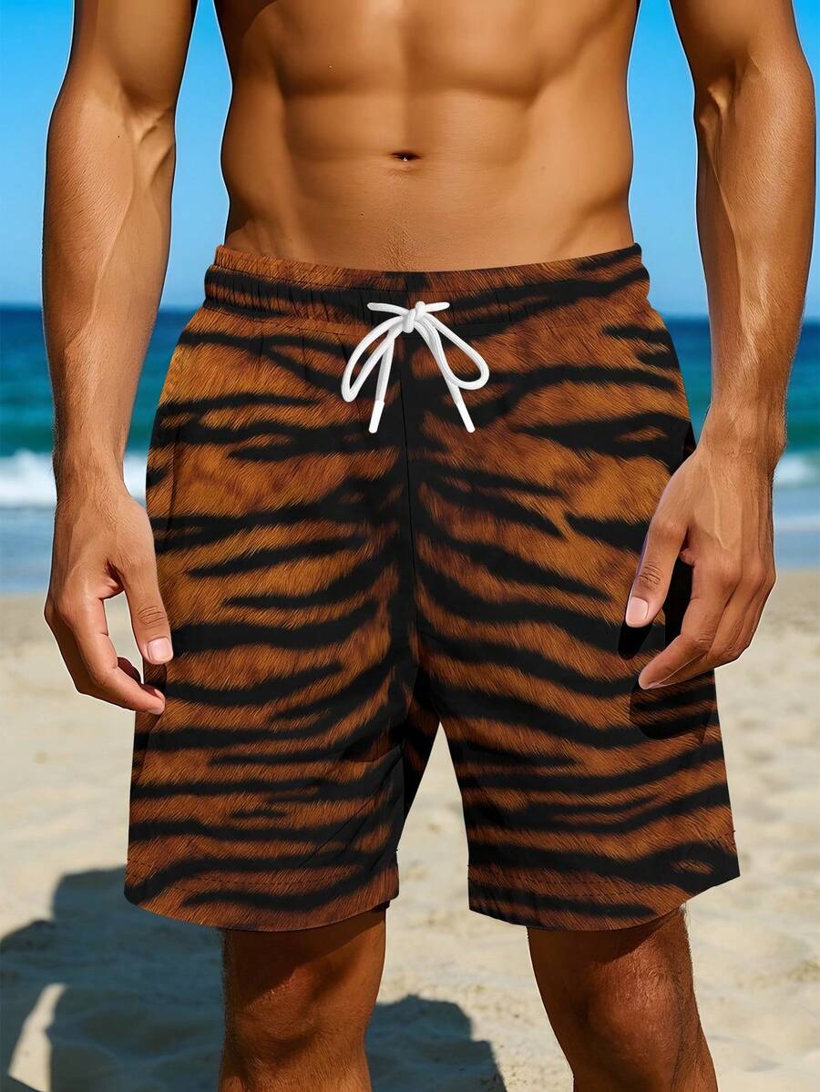 Mens Bold Tiger Stripe Swim Tr - Trunk Breathable Men 리뷰 및 가격