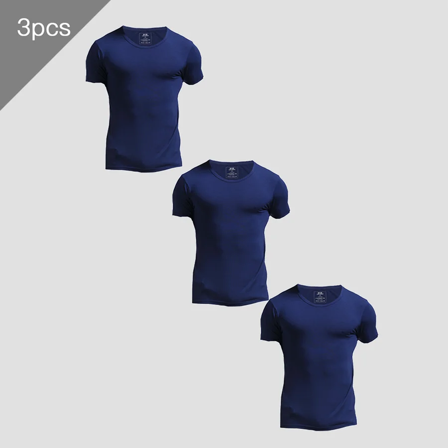 3PCS Men's Summer Short Sleeve - Undershirt Crew Neck 리뷰 및 가격