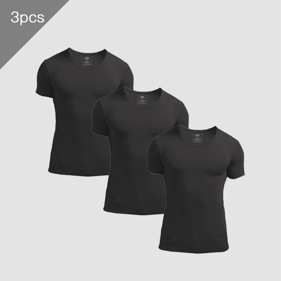 3PCS Men's Summer Short Sleeve - Undershirt Crew Neck 리뷰 및 가격