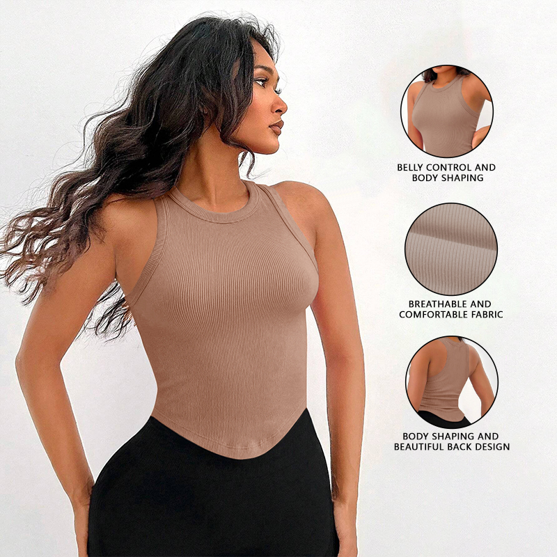 Womens Ribbed Racerback Curved - Tank Top Ribbed 리뷰 및 가격