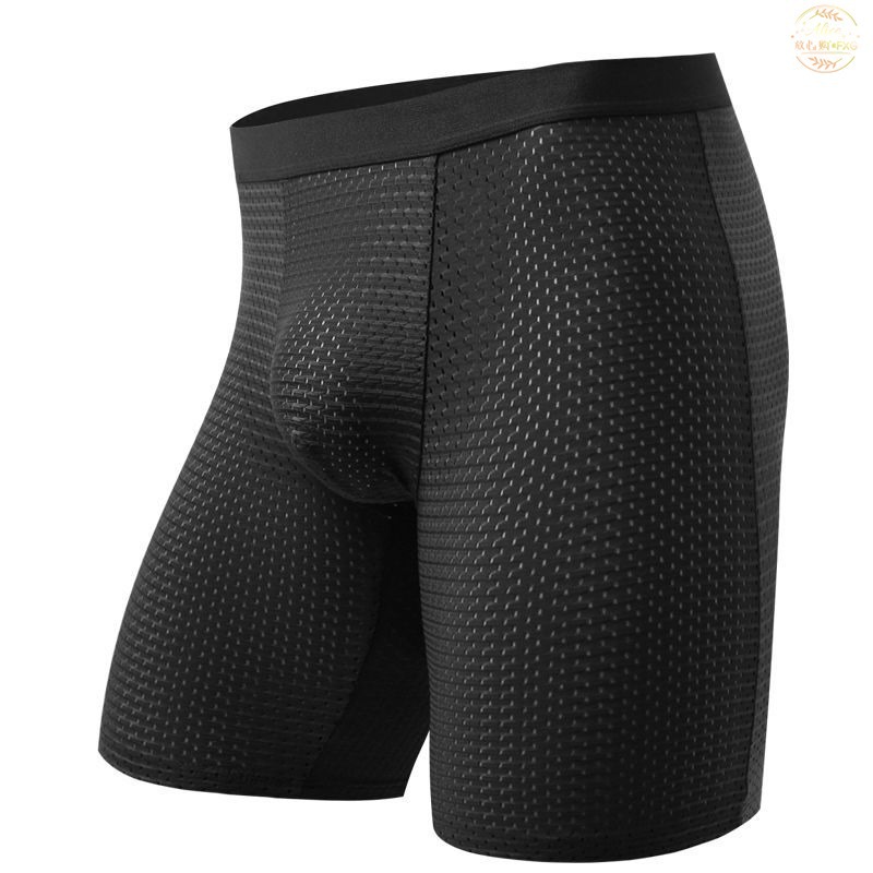 Men's Boxers Shorts Ice Silk M - Long Leg Trunk Men 리뷰 및 가격