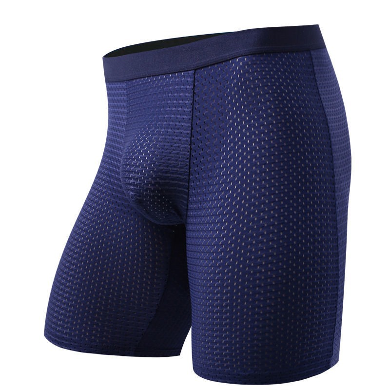 Men's Boxers Shorts Ice Silk M - Long Leg Trunk Men 리뷰 및 가격