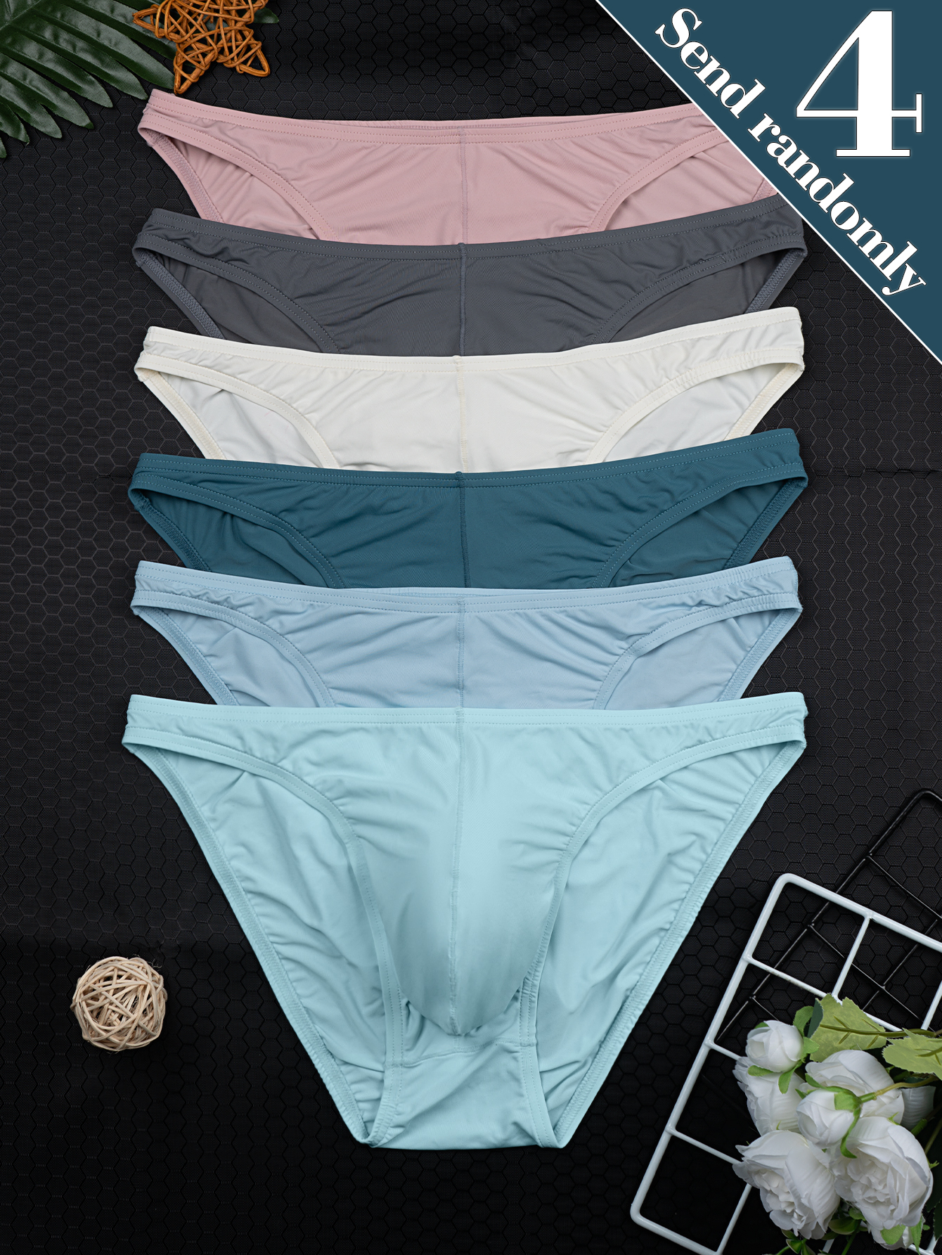 4-Pack Random Color Men's New  - Multi Pack Underwear 리뷰 및 가격