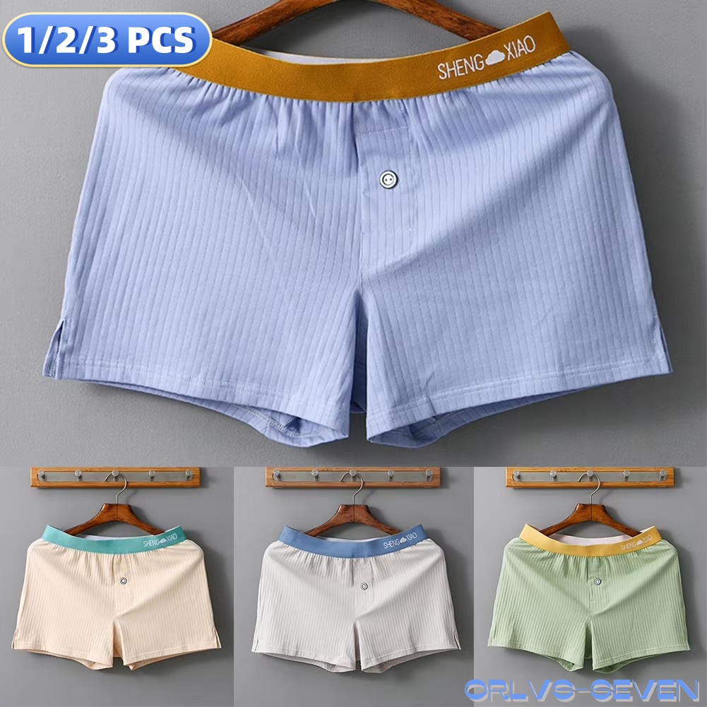 1/2/3 PCS Men's Panties Cotton - Trunk Breathable Men 리뷰 및 가격