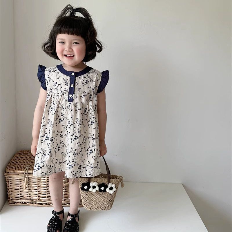 Girls summer floral dress 2024 - Undershirt Crew Neck 리뷰 및 가격