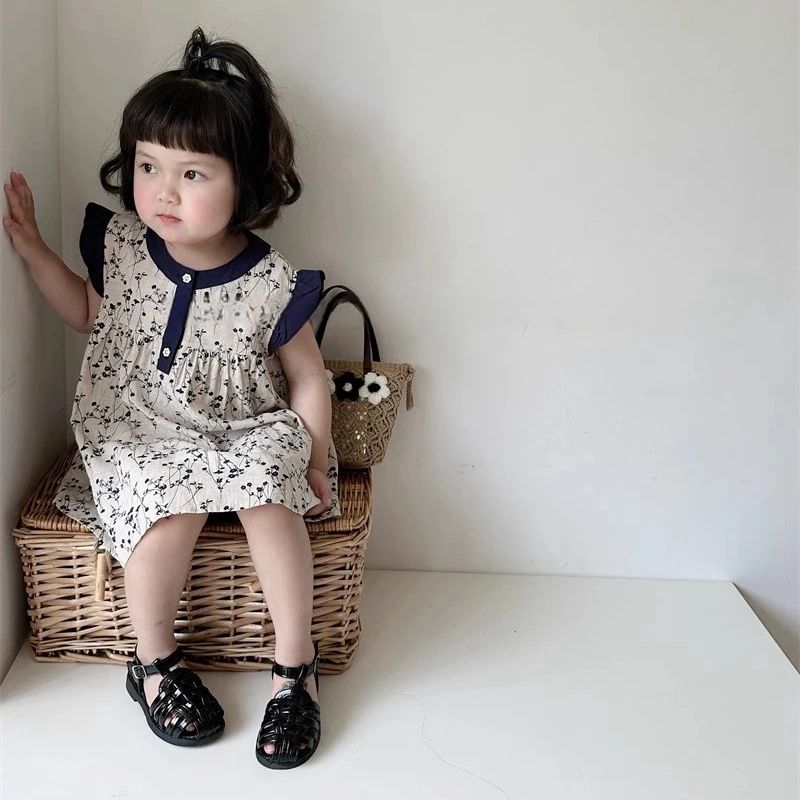 Girls summer floral dress 2024 - Undershirt Crew Neck 리뷰 및 가격