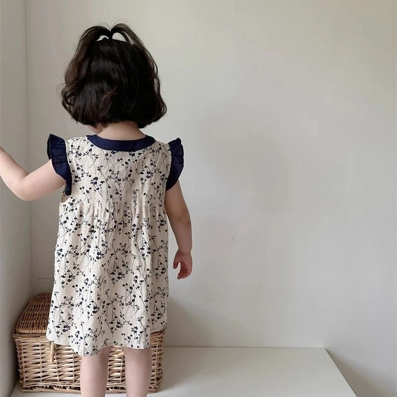 Girls summer floral dress 2024 - Undershirt Crew Neck 리뷰 및 가격