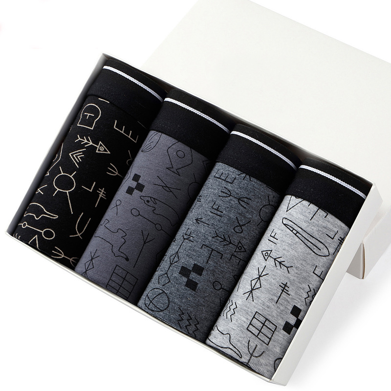 4pcs Men's Panties Sexy Shorts - Boxer Brief Pack Cotton 리뷰 및 가격