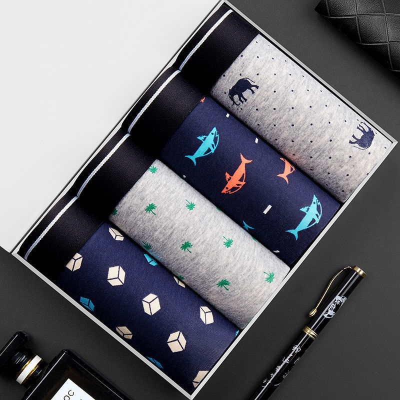 4pcs Men's Panties Sexy Shorts - Boxer Brief Pack Cotton 리뷰 및 가격