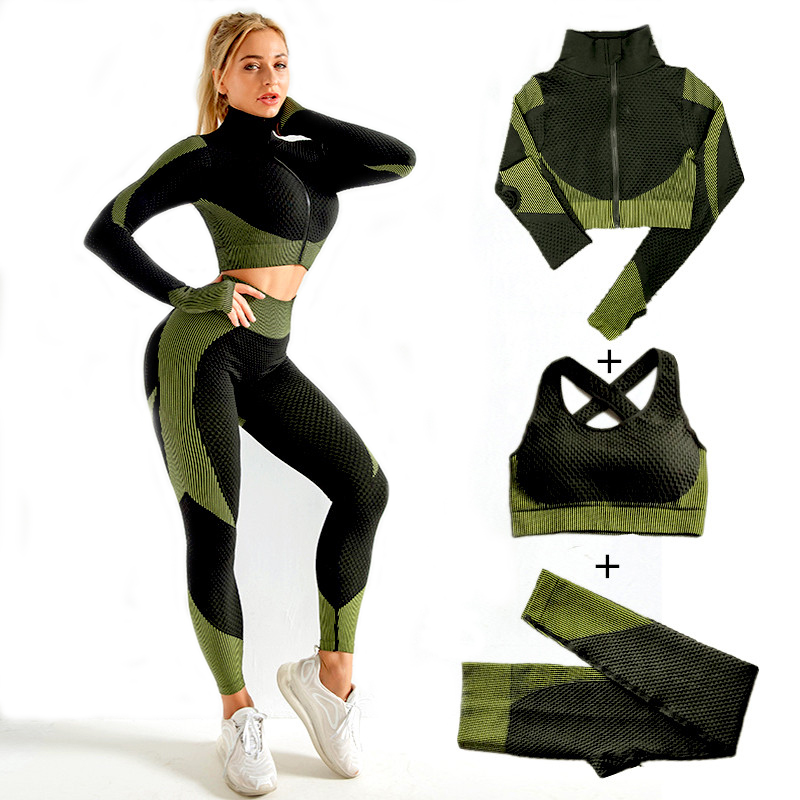 Women Seamless Yoga Sets 2Pcs/ - Compression Long Pant 리뷰 및 가격