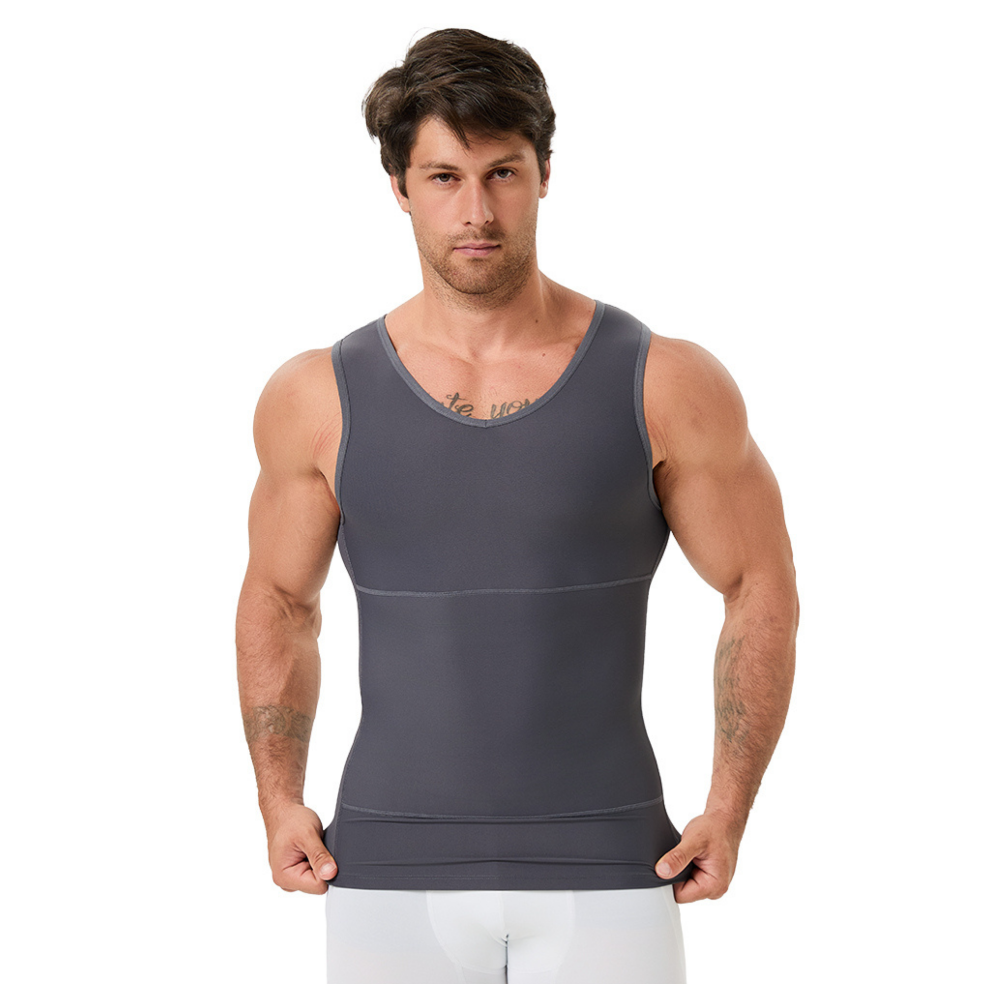 Men's V Neck Compression Shape - Undershirt Crew Neck 리뷰 및 가격